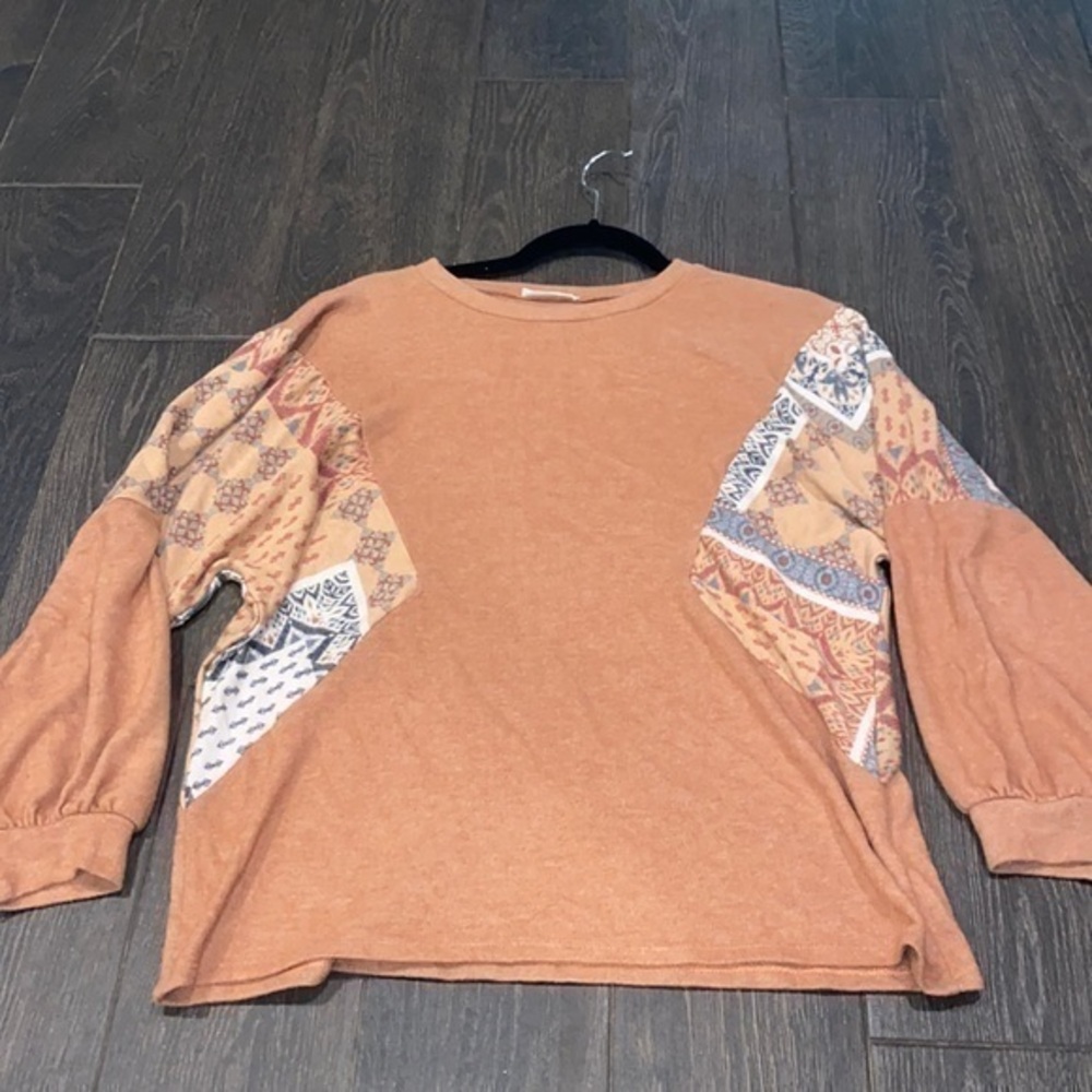 Soft boho print top